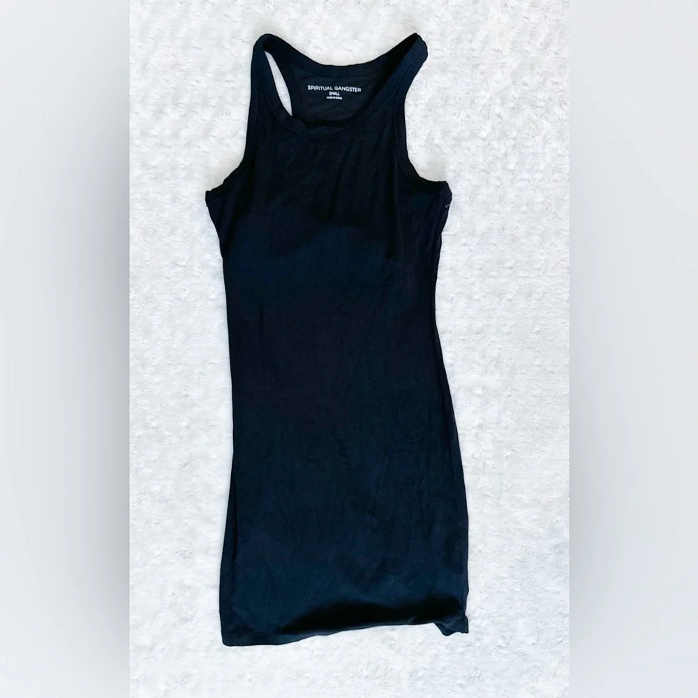 NWOT- Spiritual Gangster Women's Remi Rib Dress in Black